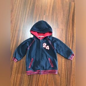 Joe Fresh boys’ 4T zip hoodie - navy with red trim